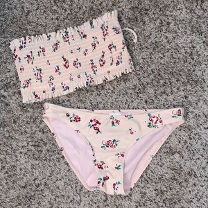 Xhilaration Wire Strapless Bikini Set